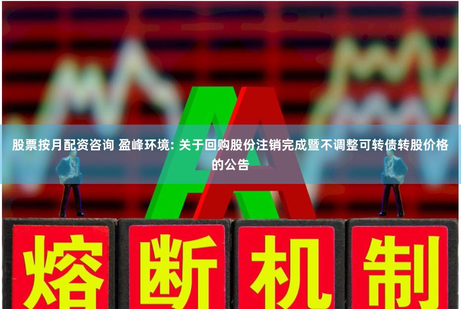 股票按月配资咨询 盈峰环境: 关于回购股份注销完成暨不调整可转债转股价格的公告