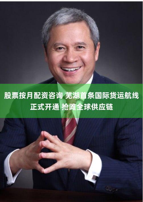 股票按月配资咨询 芜湖首条国际货运航线正式开通 抢滩全球供应链
