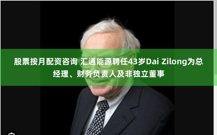股票按月配资咨询 汇通能源聘任43岁Dai Zilong为总经理、财务负责人及非独立董事