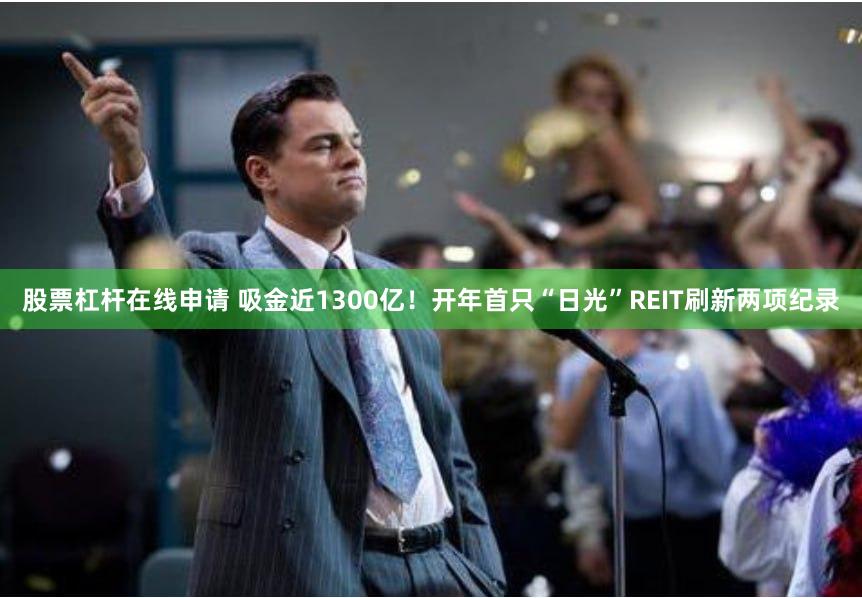 股票杠杆在线申请 吸金近1300亿！开年首只“日光”REIT刷新两项纪录